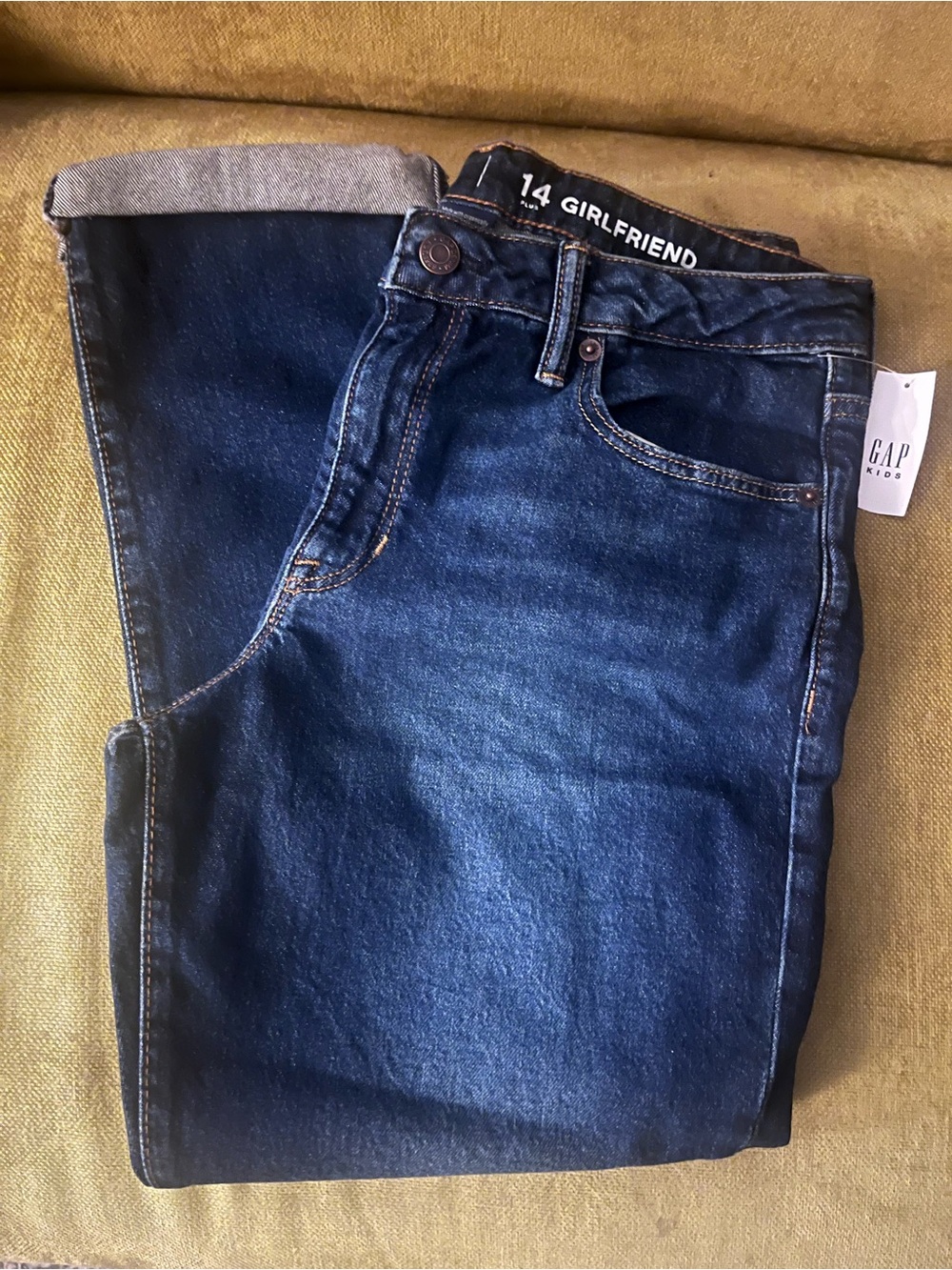GAP Dark Blue girls girlfriend jeans